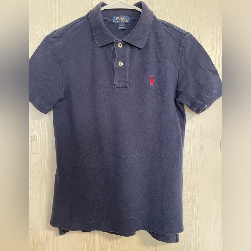 Polo Ralph Lauren Boys Navy Short Sleeve Shirt